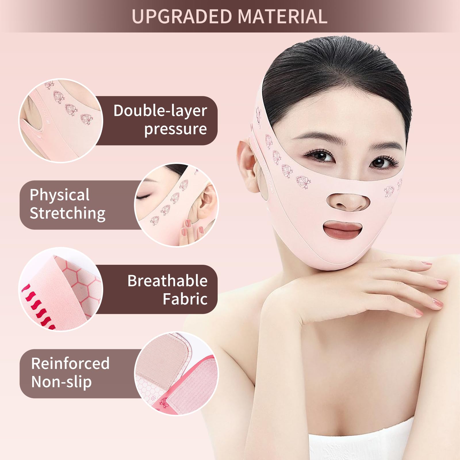 V-Face Bandage Lifting – Adjustable Face Slimming & Chin Lift Band | UAE