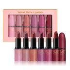 Bullet Matte Lipstick Set – Matte Finish & Waterproof Long-Lasting Lip Color