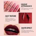Bullet Matte Lipstick Set – Matte Finish & Waterproof Long-Lasting Lip Color