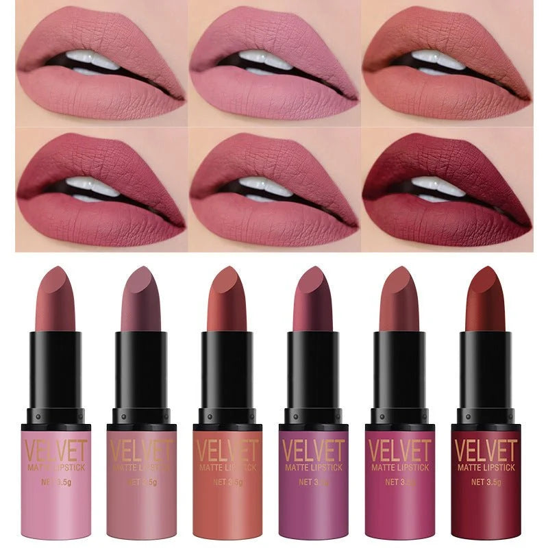 Bullet Matte Lipstick Set – Matte Finish & Waterproof Long-Lasting Lip Color