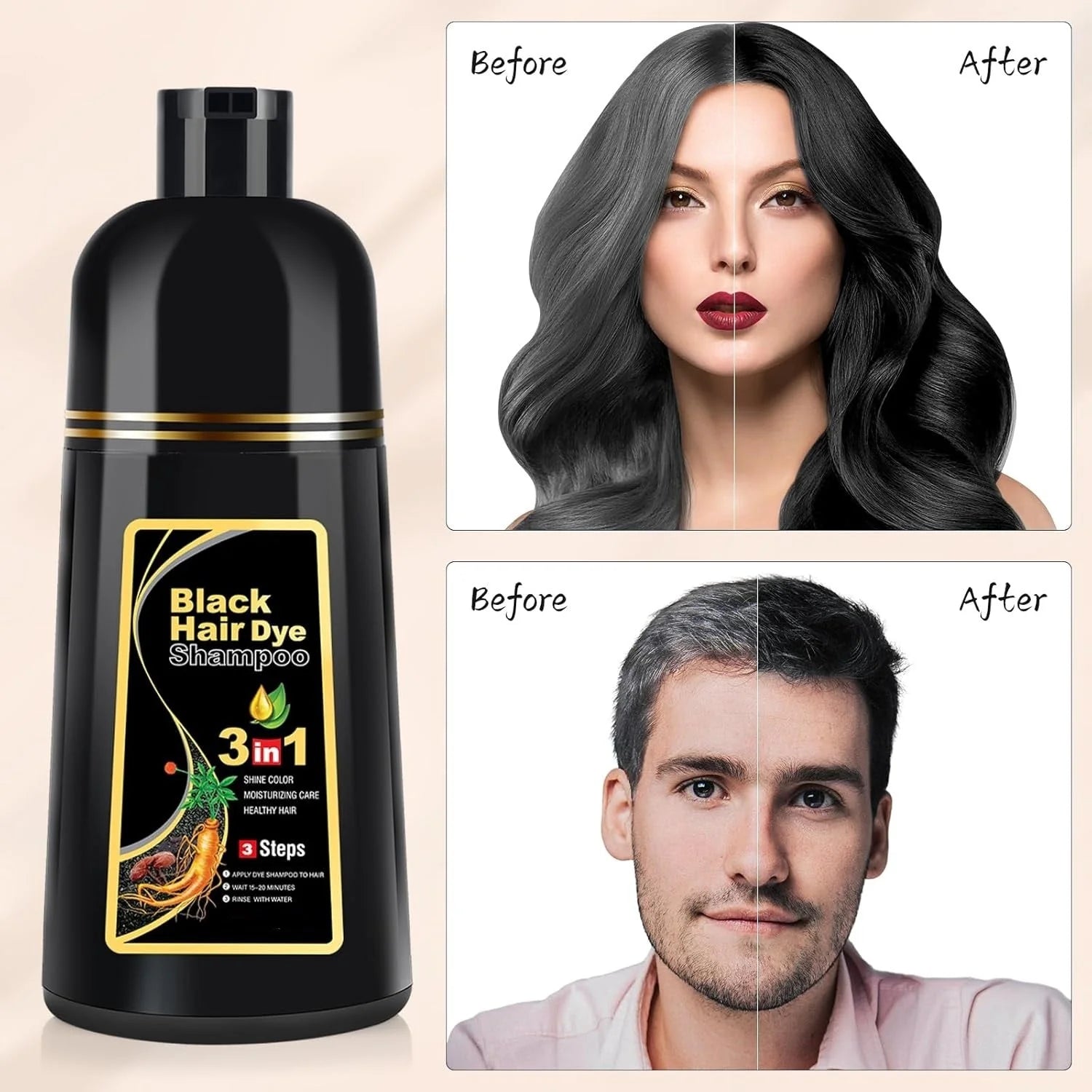 Hair Dye Shampoo – Easy Color Shampoo for Natural Looking Hair | UAE