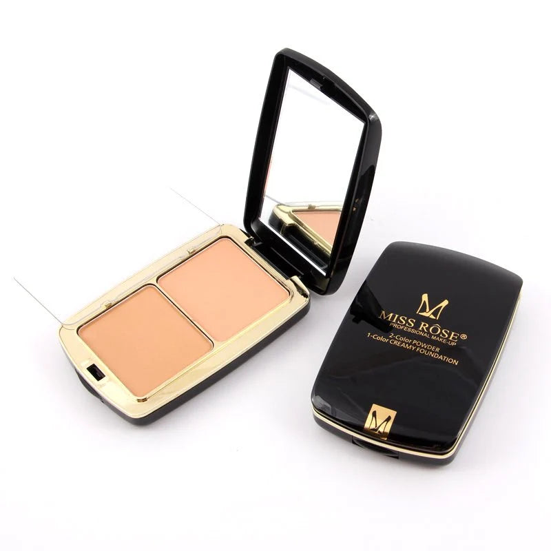Miss Rose 2-in-1 Compact Powder – Smooth Matte Finish Face Powde