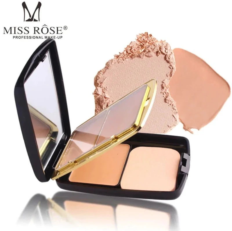Miss Rose 2-in-1 Compact Powder – Smooth Matte Finish Face Powde